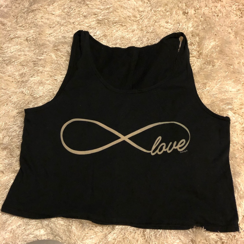 Brandy Melville Infinity Love Crop Top